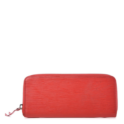 Louis Vuitton Epi Clemence Wallet Coquelicot 1 of 14