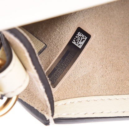 Chloe Calfskin Suede Small Nile Bracelet Bag Off White 6 of 8