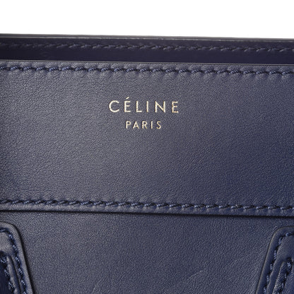 Celine Smooth Calfskin Mini Luggage Ink 6 of 9