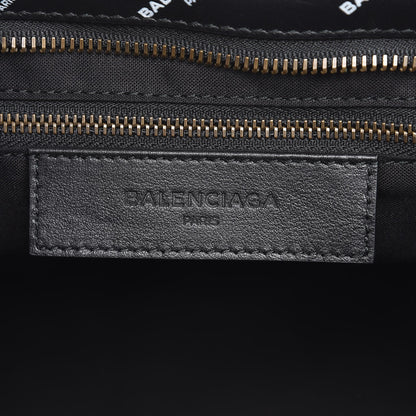 Balenciaga Veau Allover Logo Classic Hardware City Black White 8 of 8