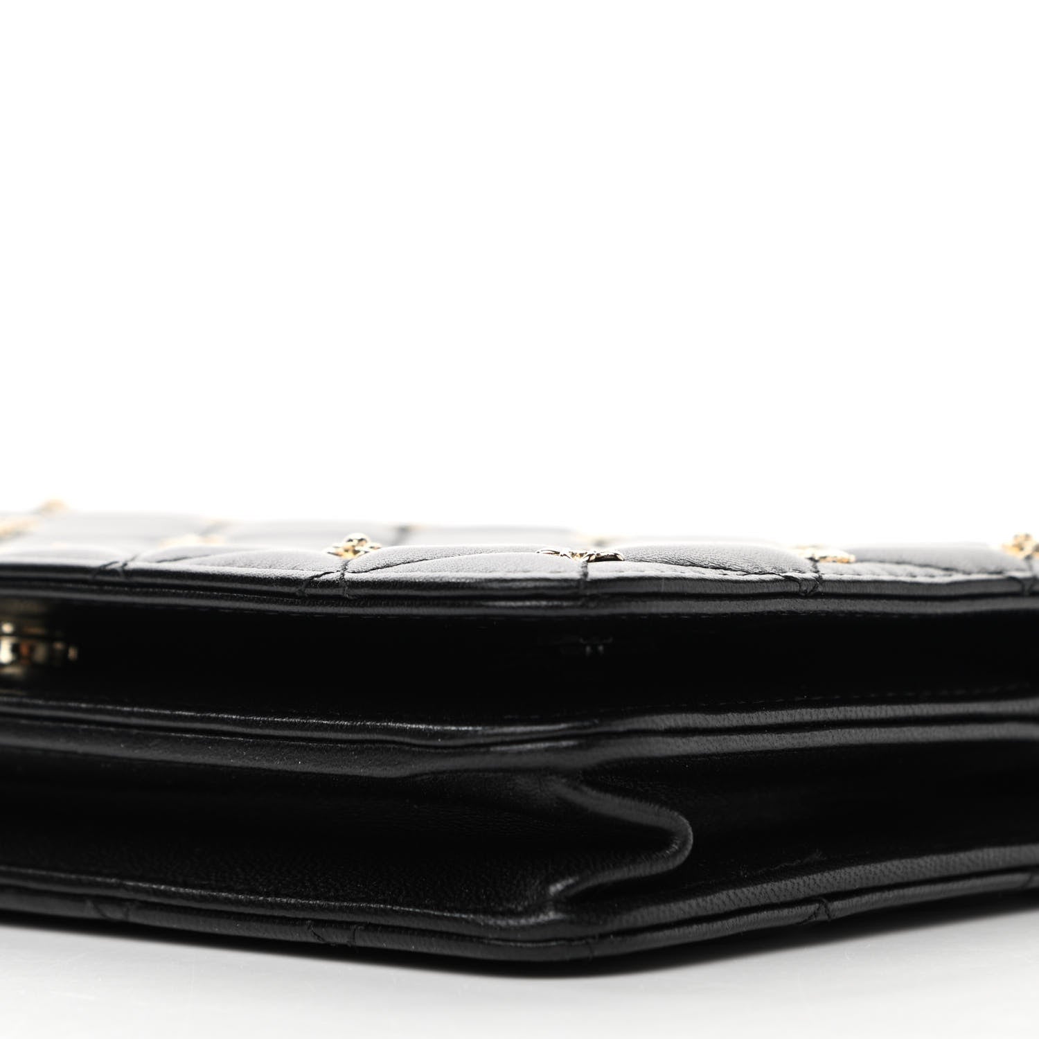 Chanel Lambskin Quilted All About Chanel Wallet On Chain WOC Black 11 of 13