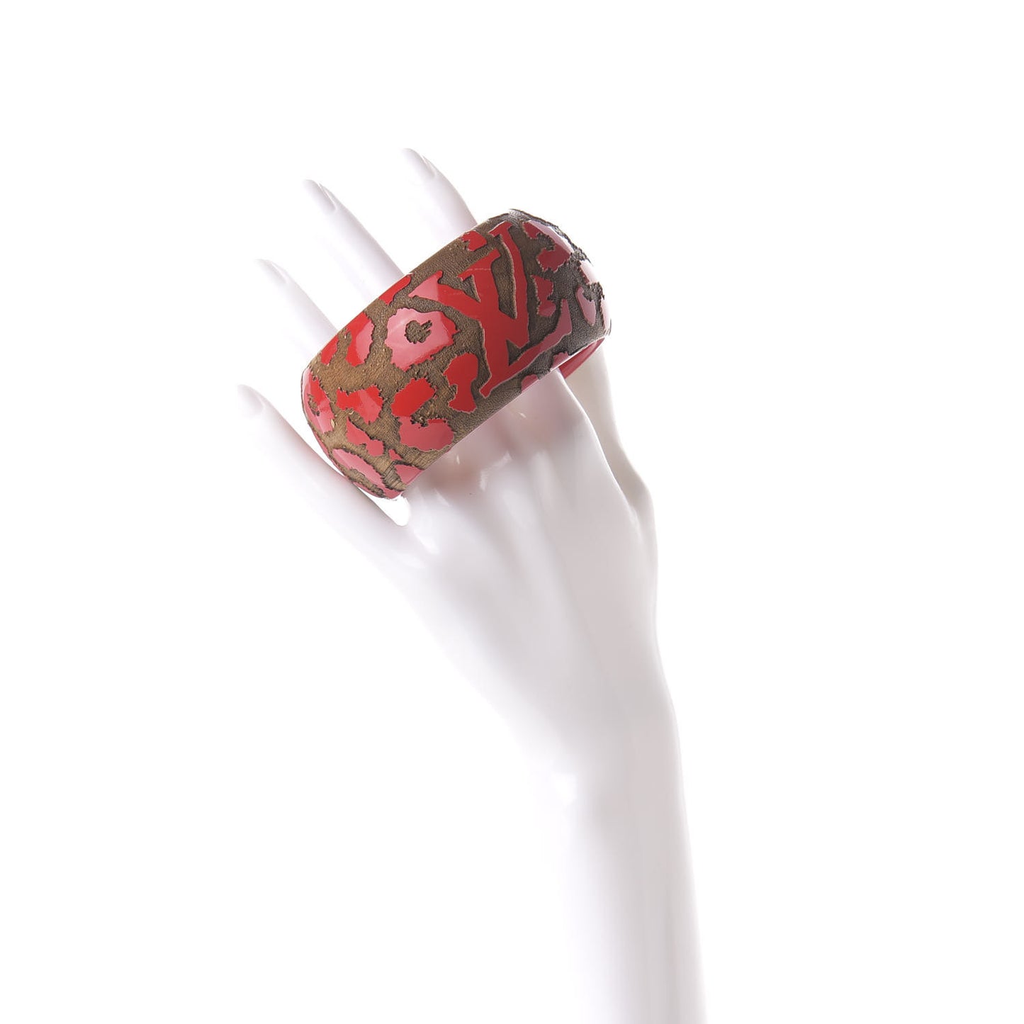 Leomonogram Wide Bracelet Red