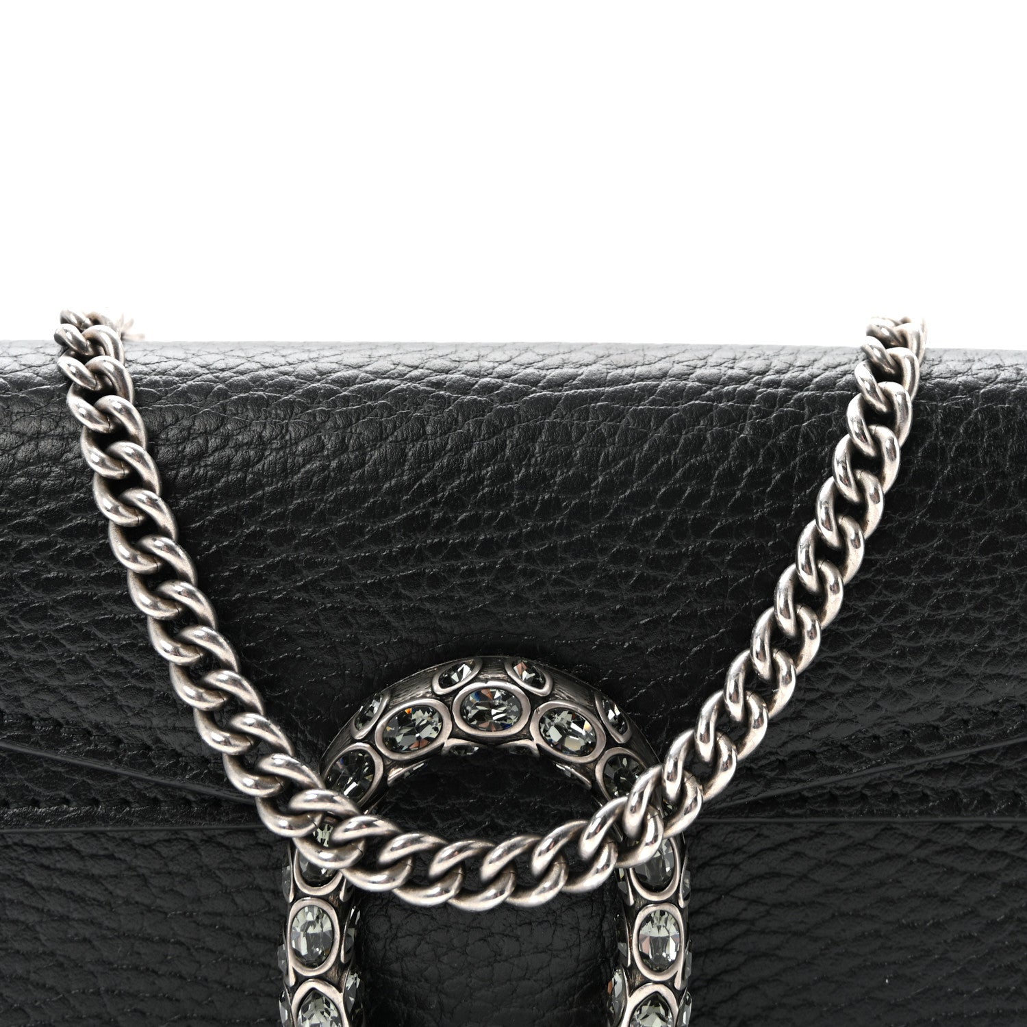 Gucci Calfskin Super Mini Dionysus Shoulder Bag Black 7 of 9