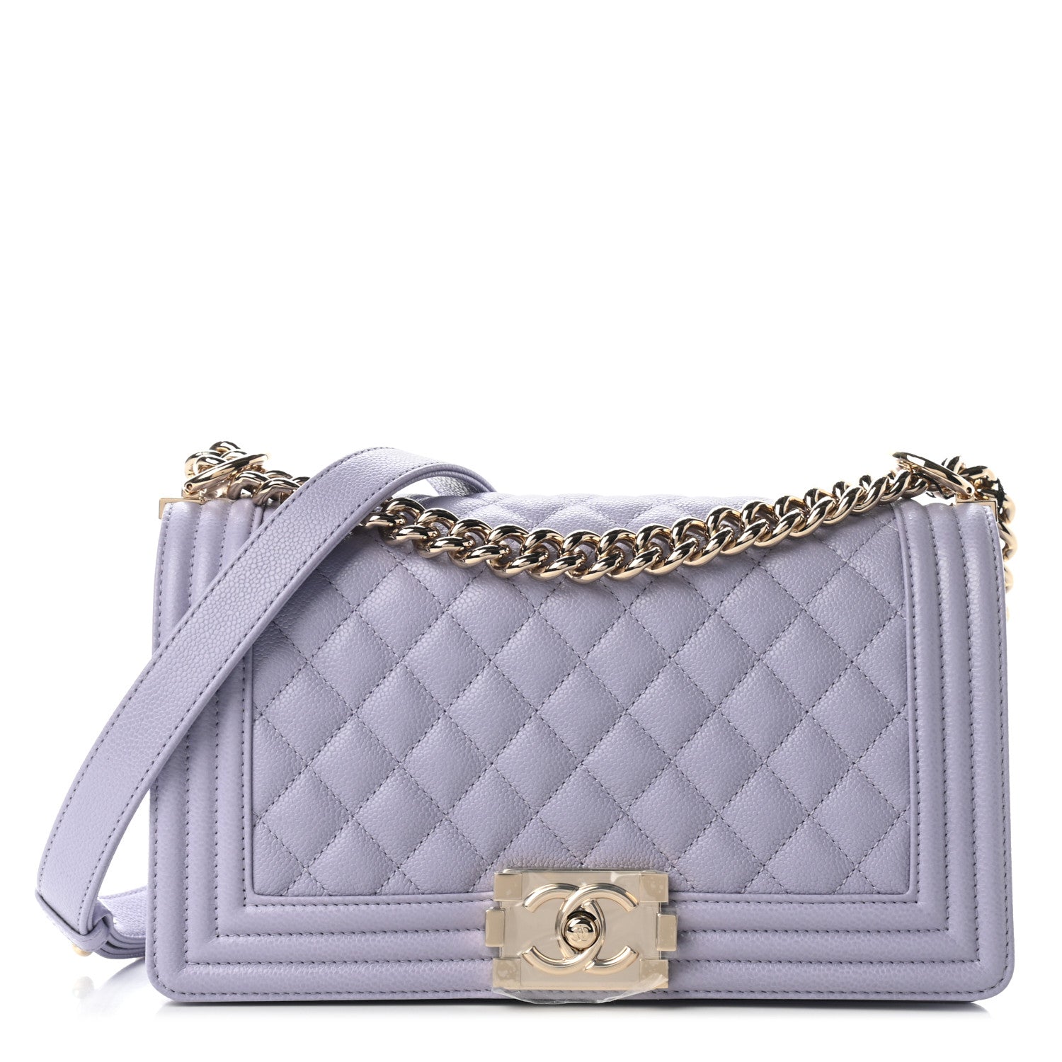 Chanel Caviar Quilted Medium Boy Flap Light Purple 1 of 9