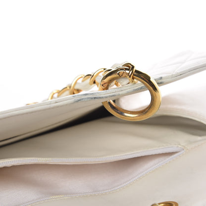 Chanel Calfskin Quilted Shopping Tote White 13 of 18