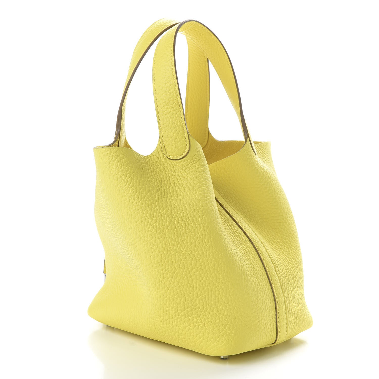 Hermes Taurillon Clemence Picotin Lock 18 PM Lime 3 of 9