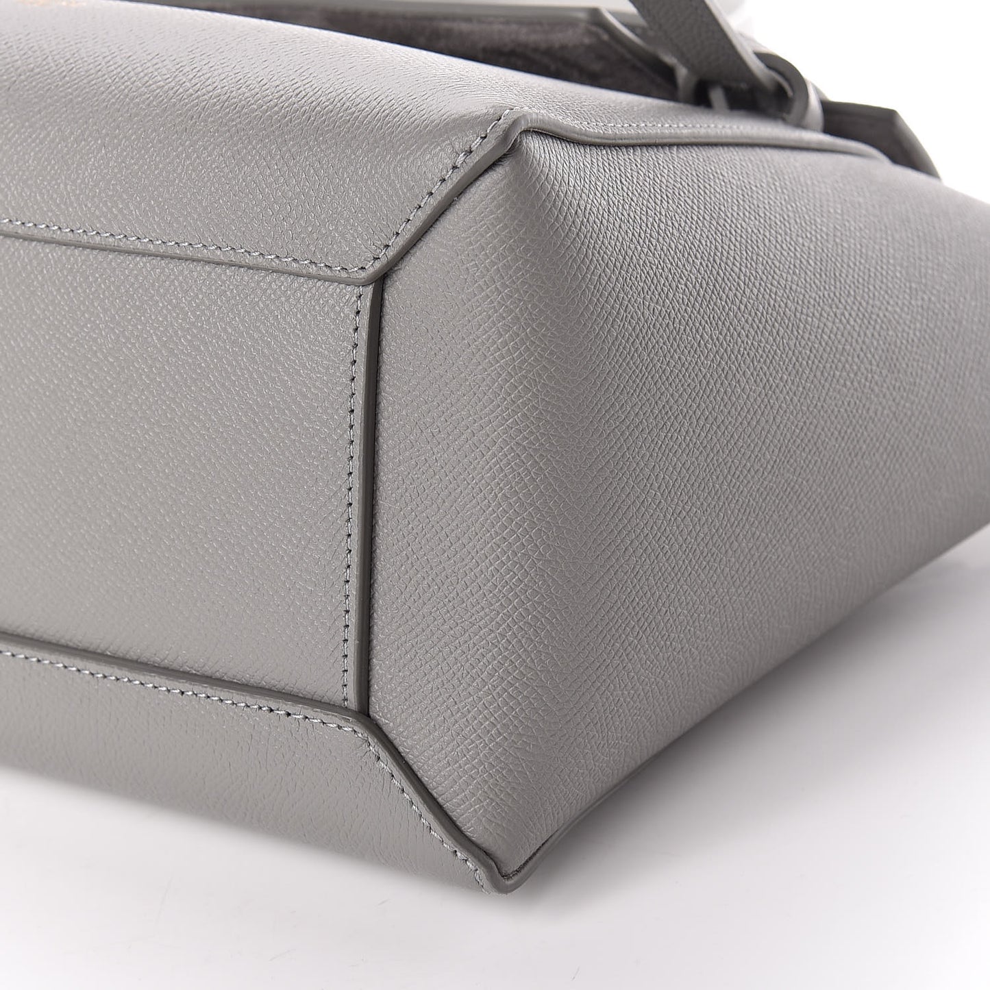 Grained Calfskin Micro Belt Bag Cloud