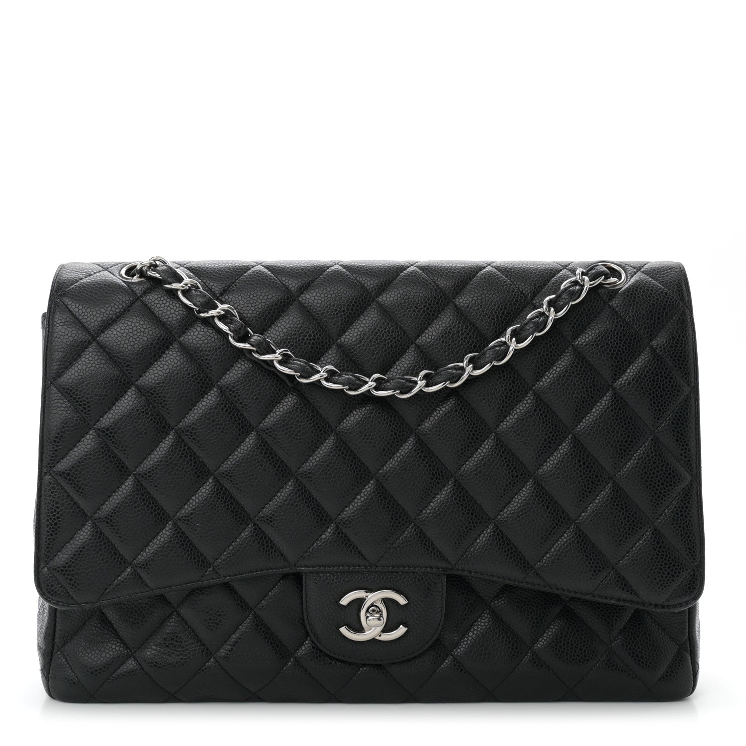 Chanel Caviar Quilted Maxi Single Flap Black 1 of 11