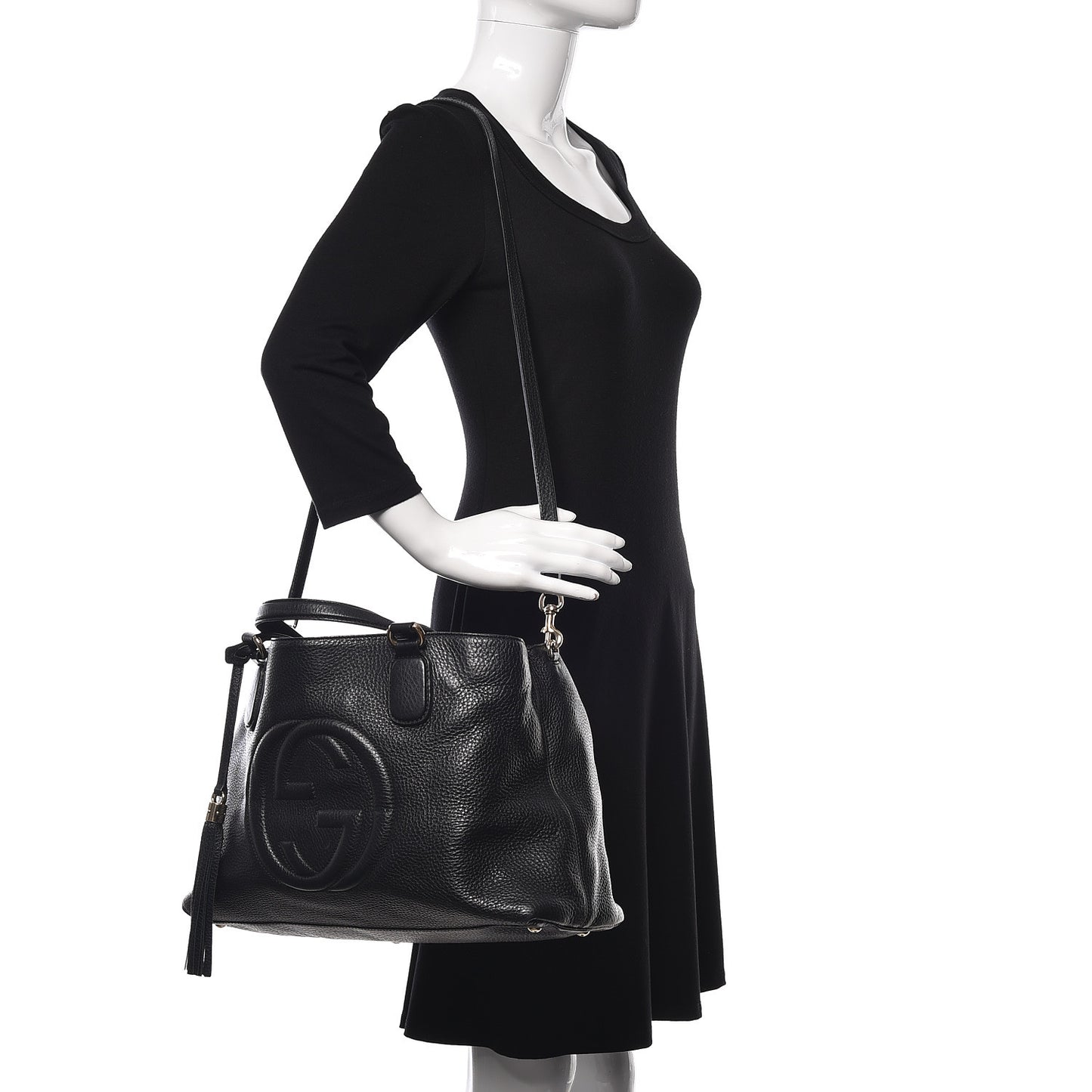 Cellarius Calfskin Medium Soho Working Tote Black
