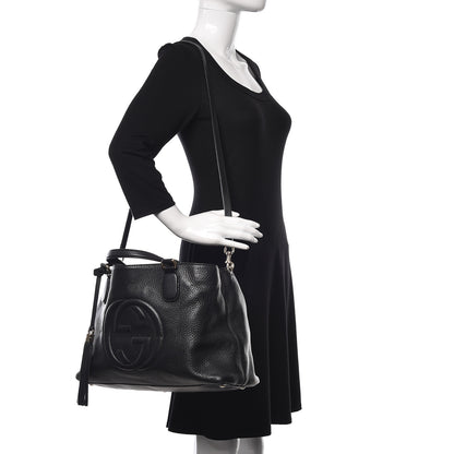 Gucci Cellarius Calfskin Medium Soho Working Tote Black 3 of 10