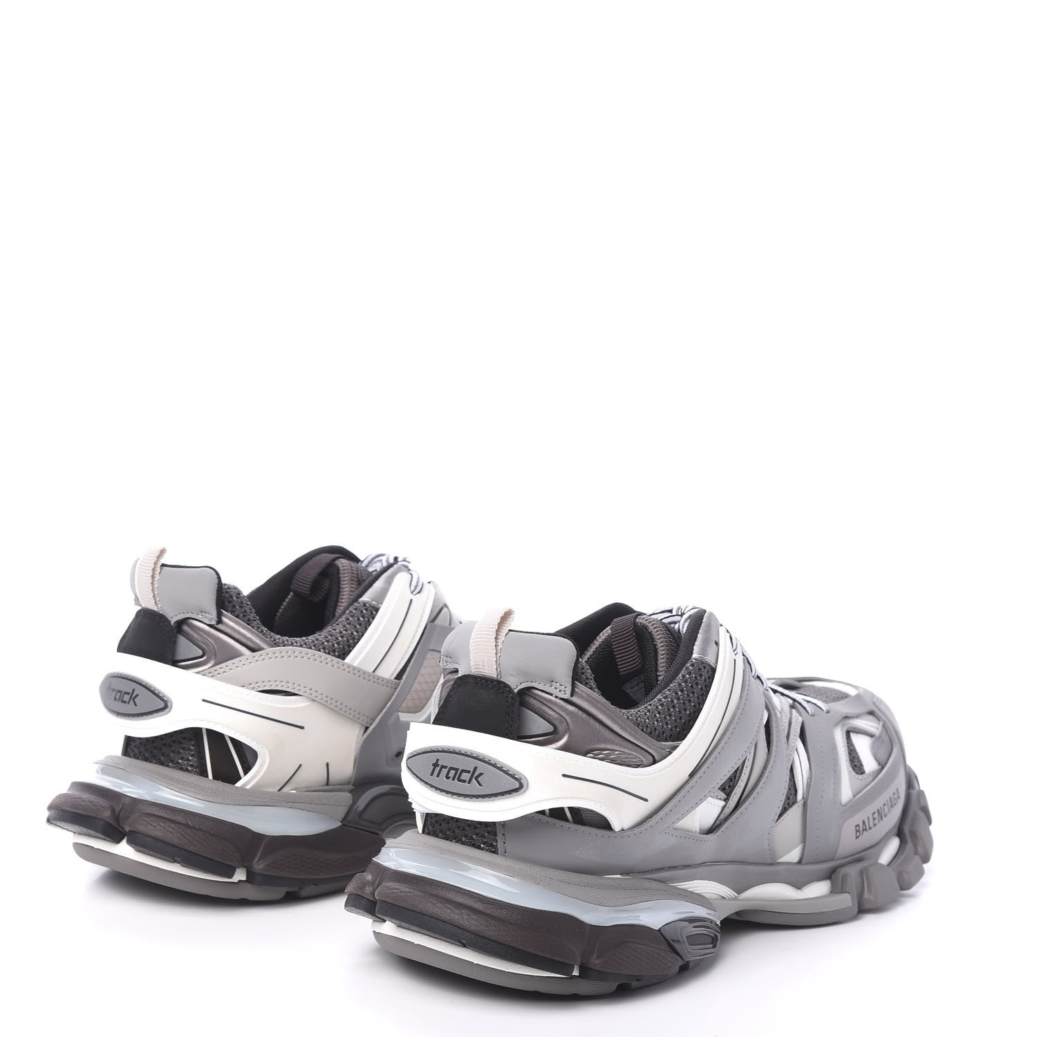 Balenciaga Mesh Nylon Mens Track Sneakers 45 Gris 4 of 8