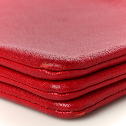Celine Goatskin Large Trio Crossbody Bag Scarlet 13 of 18