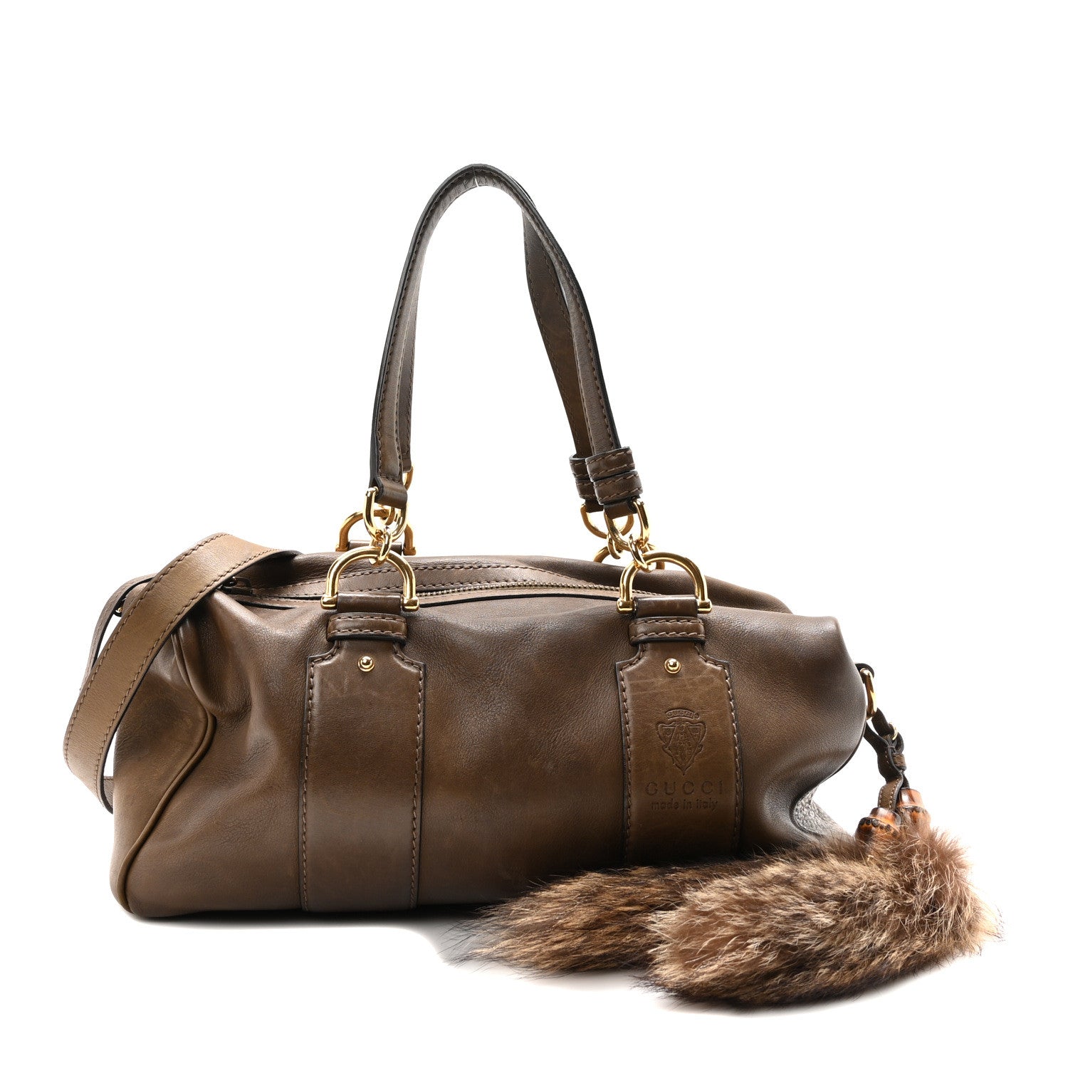 Gucci Calfskin Smilla Shoulder Bag Winter Leaf 1 of 10