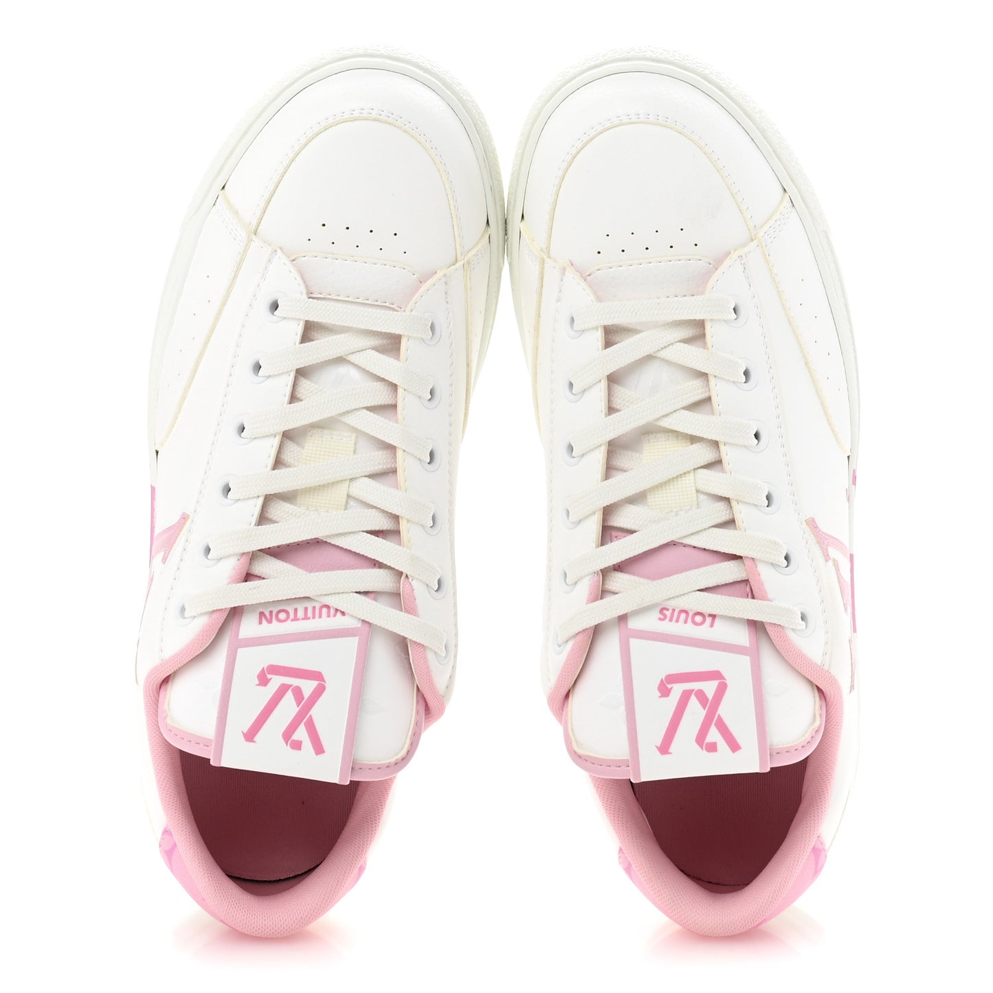 Calfskin Charlie Sneaker 39 White Rose Clair