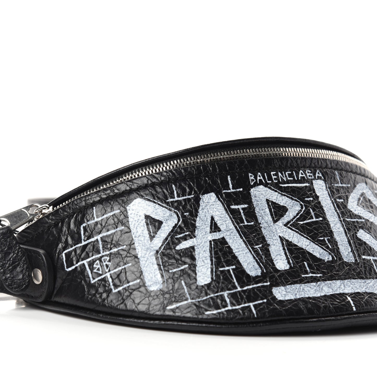 Agneau Arena Graffiti All Over XXS Souvenir Belt Bag Black White