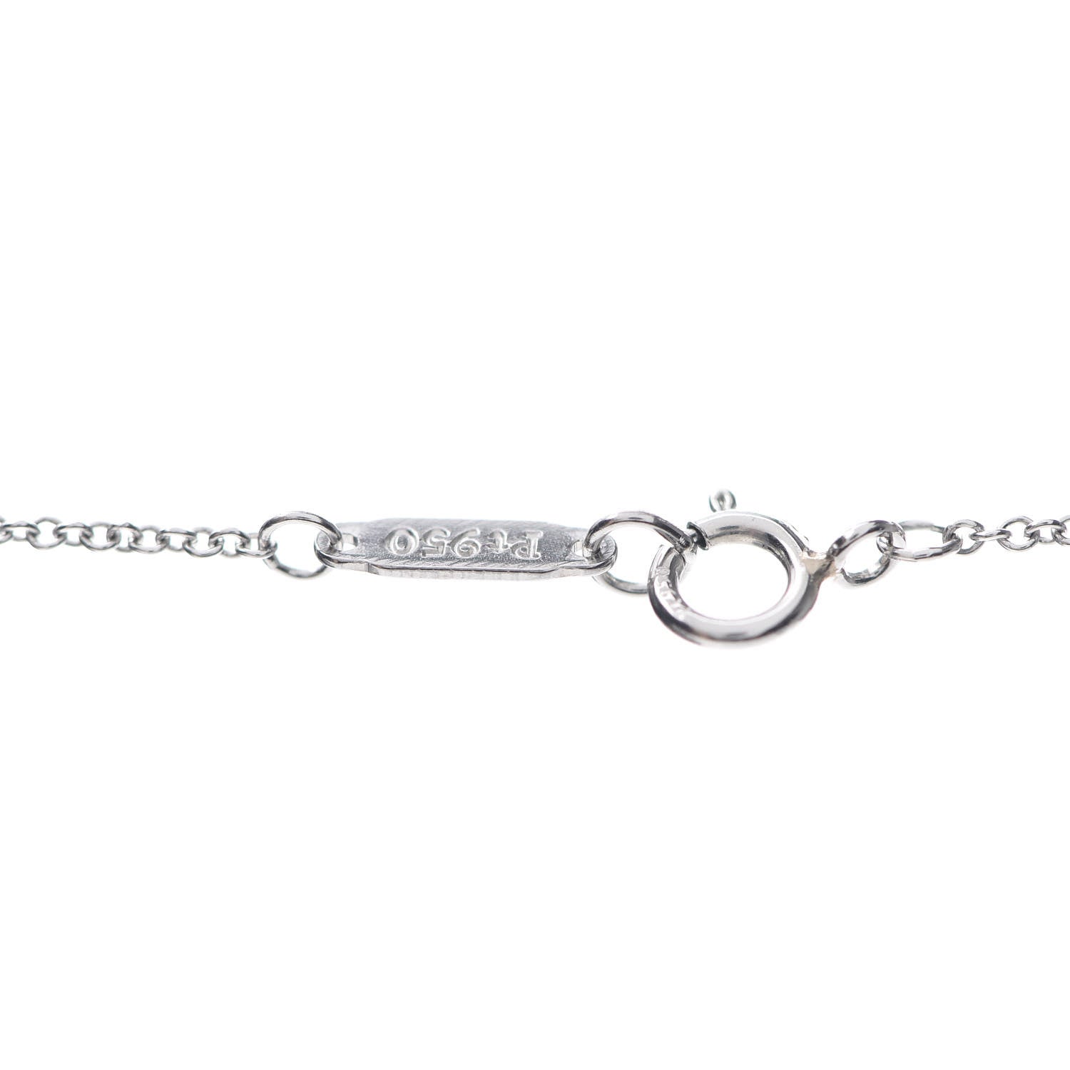 Tiffany Platinum Diamond Victoria Key Pendant Necklace 6 of 7