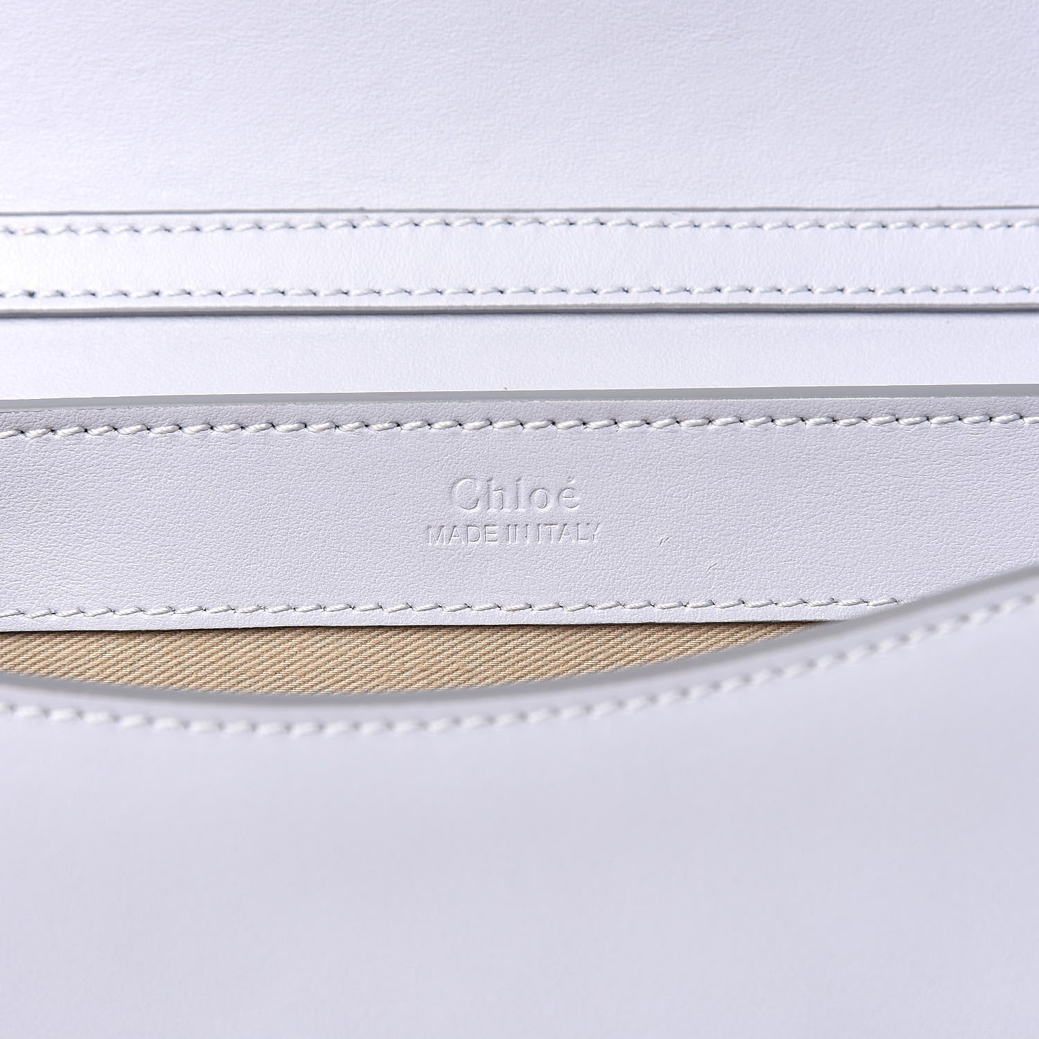 Chloe Calfskin Suede C Clutch With Chain Light Cloud 6 of 11