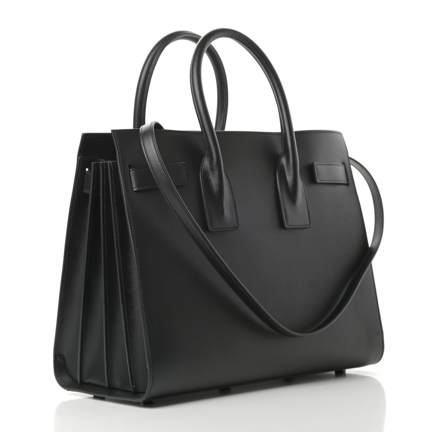 Calfskin Small Sac De Jour Black