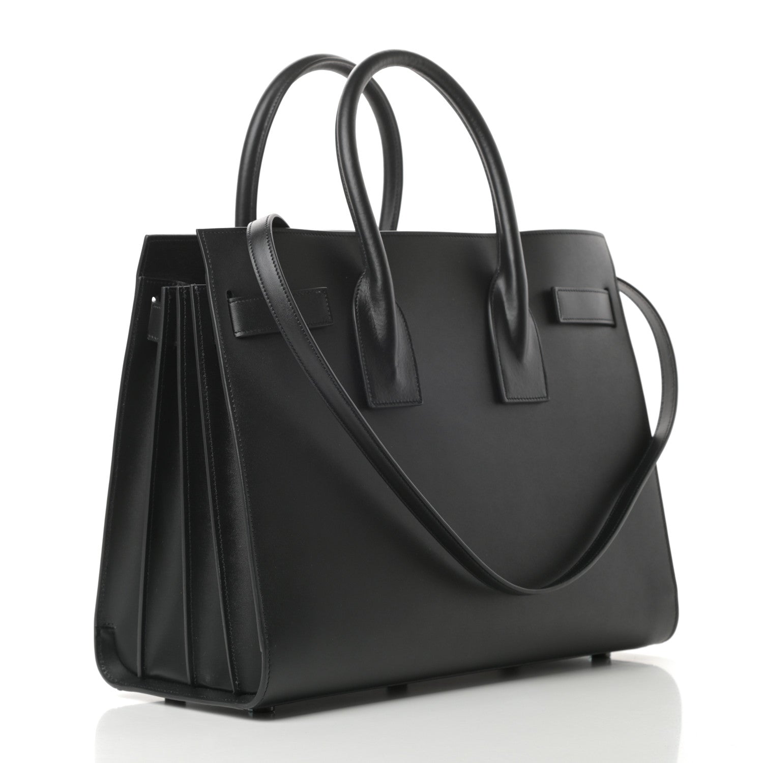 Saint Laurent Calfskin Small Sac De Jour Black 3 of 10