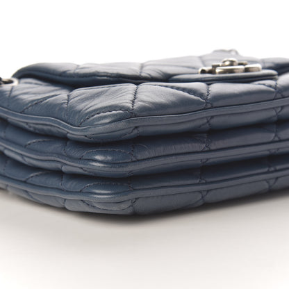 Chanel Lambskin Quilted Accordion Flap Dark Blue 5 of 9