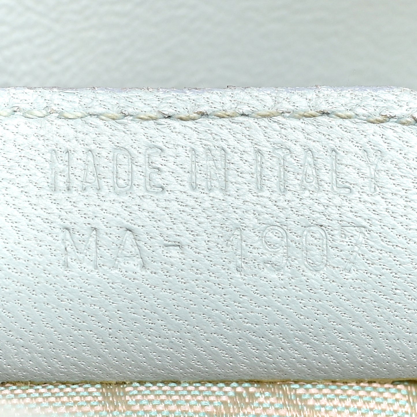 Lambskin Cannage Mini Lady Dior Light Blue