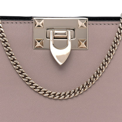 Valentino Garavani Vitello Rockstud Chain Clutch Poudre 8 of 10