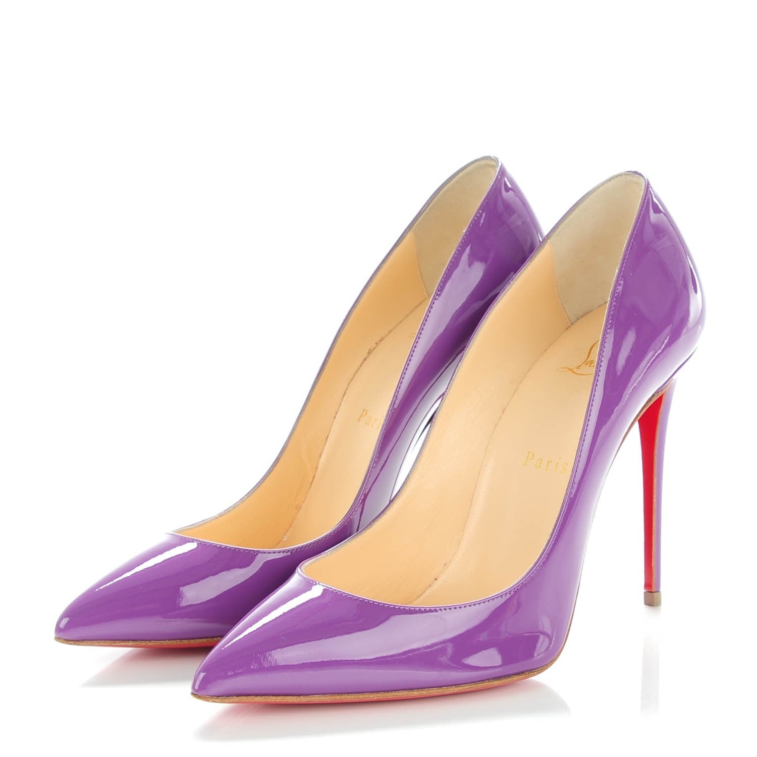 Christian Louboutin Patent So Kate 120 Pumps 38.5 Violet 3 of 8