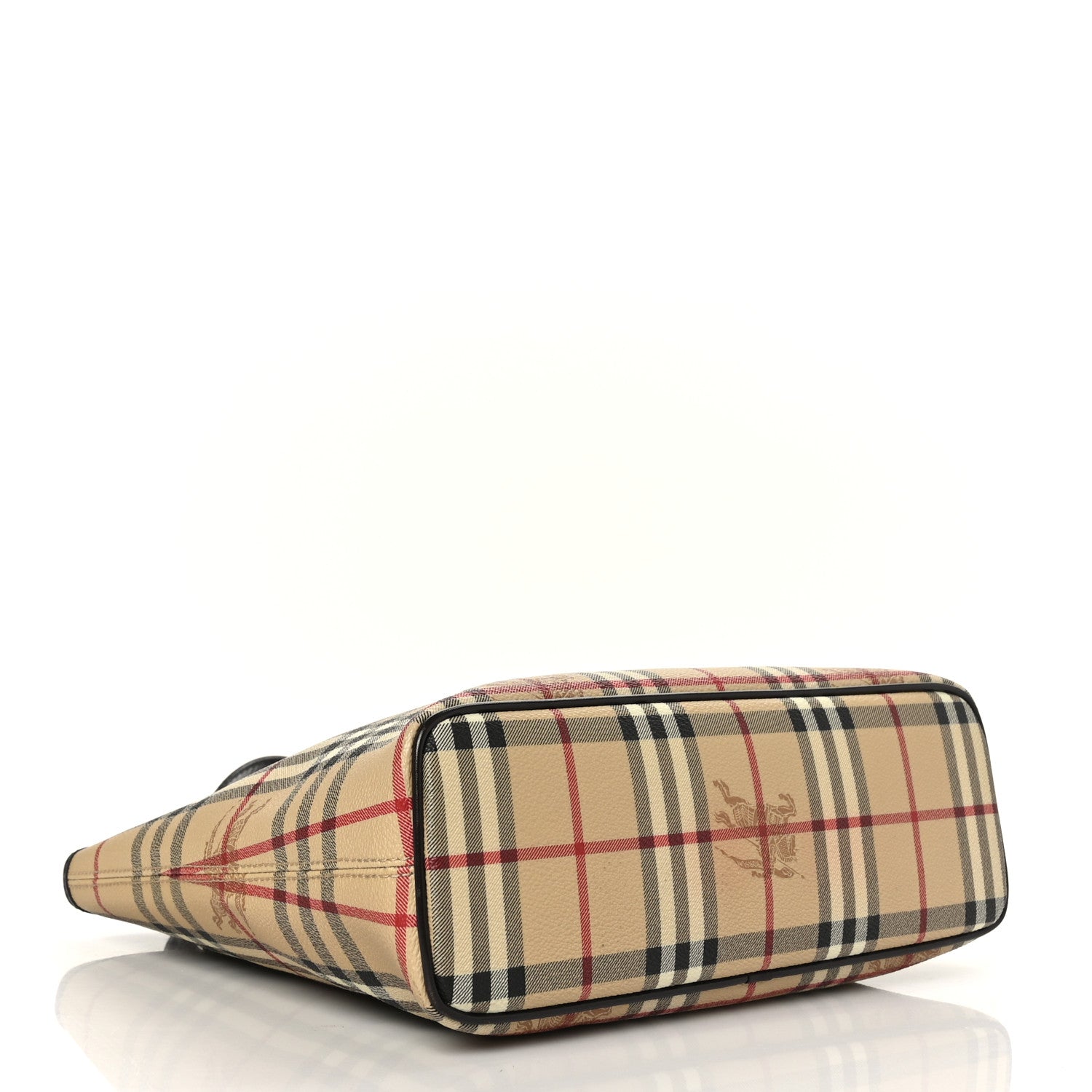 Burberry Haymarket Check Small Onslow Tote Chocolate 4 of 8