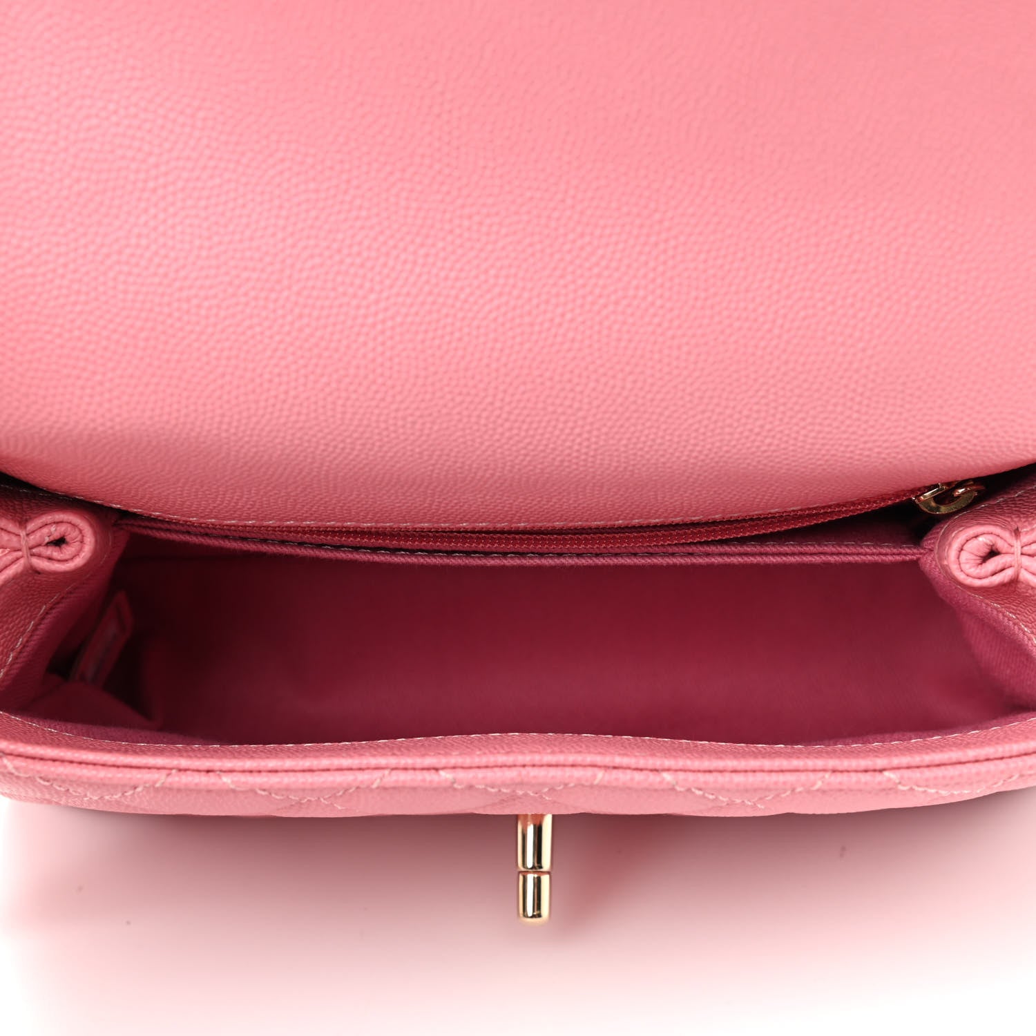 Chanel Caviar Quilted Mini Coco Handle Flap Pink 5 of 9