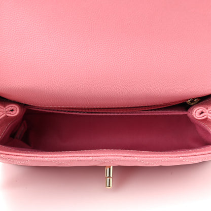 Chanel Caviar Quilted Mini Coco Handle Flap Pink 5 of 9
