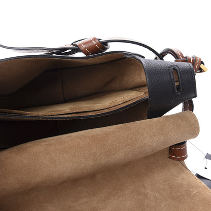 Loewe Grained Calfskin Small Gate Crossbody Bag Pecan Black 5 of 9
