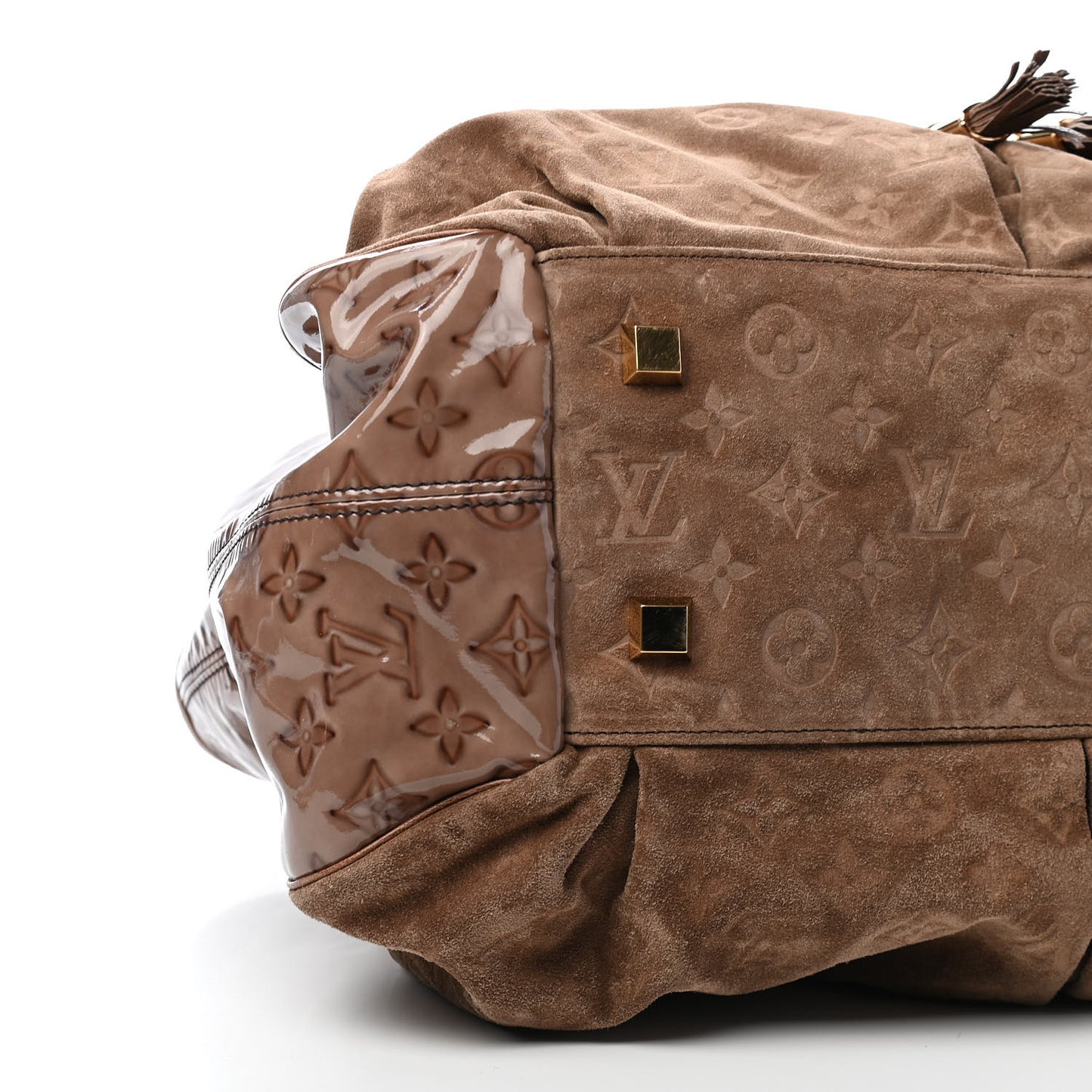 Suede Patent Monogram Irene Brown