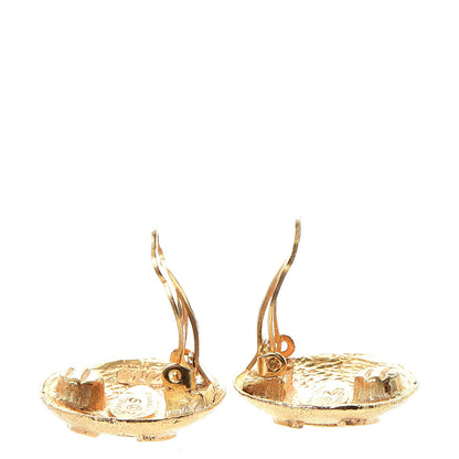 Chanel CC Clip On Earrings Gold 3 of 4