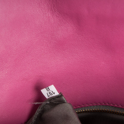 Miu Miu Nappa Matelasse Crystal Flap Clutch Fuxia 9 of 9