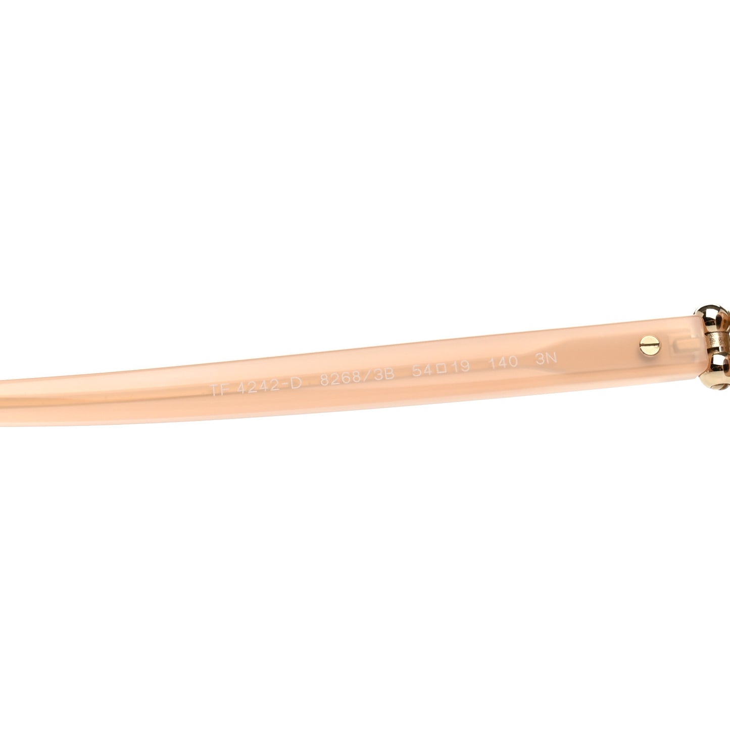Acetate HardWear Oval Sunglasses TF4242D Opal Nude Pink