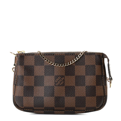 Louis Vuitton Damier Ebene Mini Pochette Accessories 1 of 10