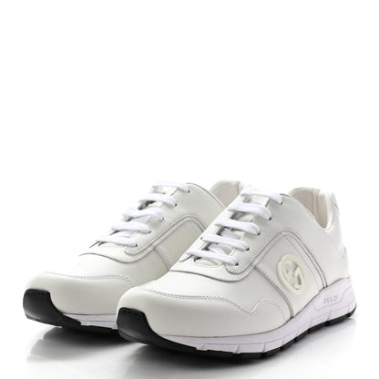 Gucci Calfskin Womens Interlocking G Sneakers 37 White 3 of 13