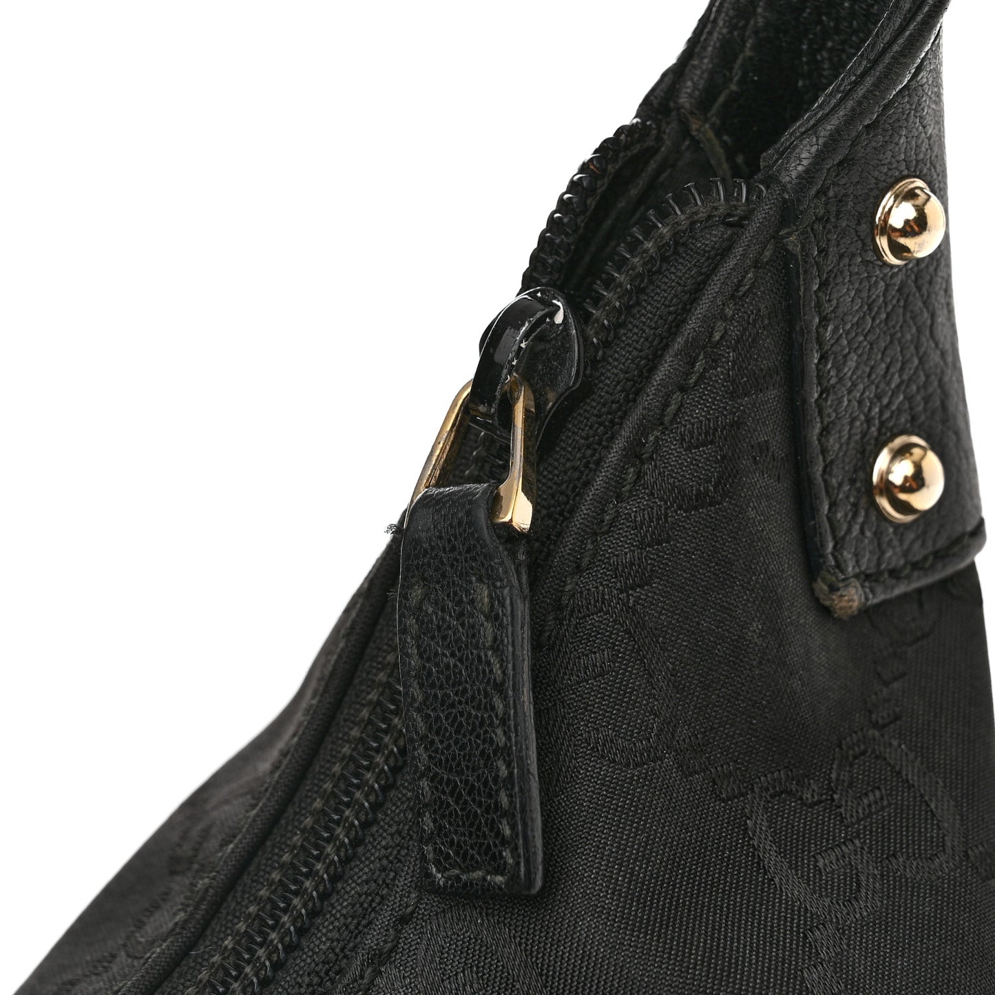 Nylon Monogram Small Hobo Black