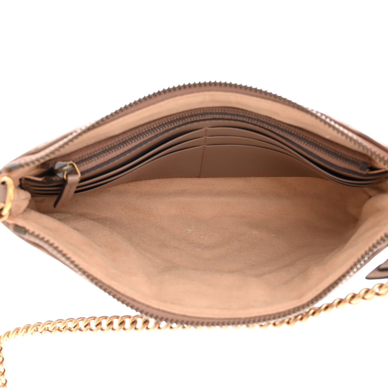 Gucci Calfskin Matelasse Mini GG Marmont Chain Bag Porcelain Rose 5 of 10