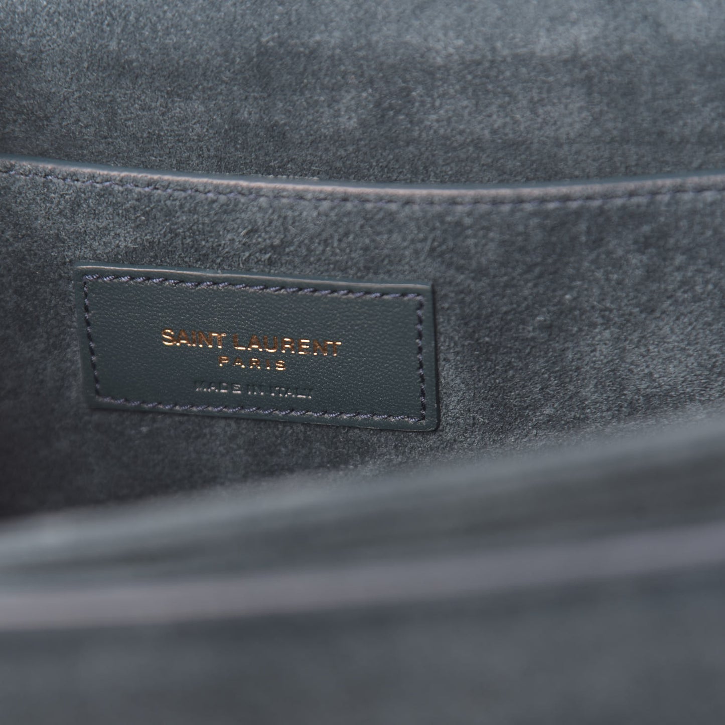 Smooth Calfskin Suede Medium Bellechasse Dark Turquoise