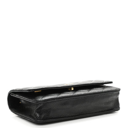 Chanel Caviar Quilted Wallet On Chain WOC Black 4 of 11