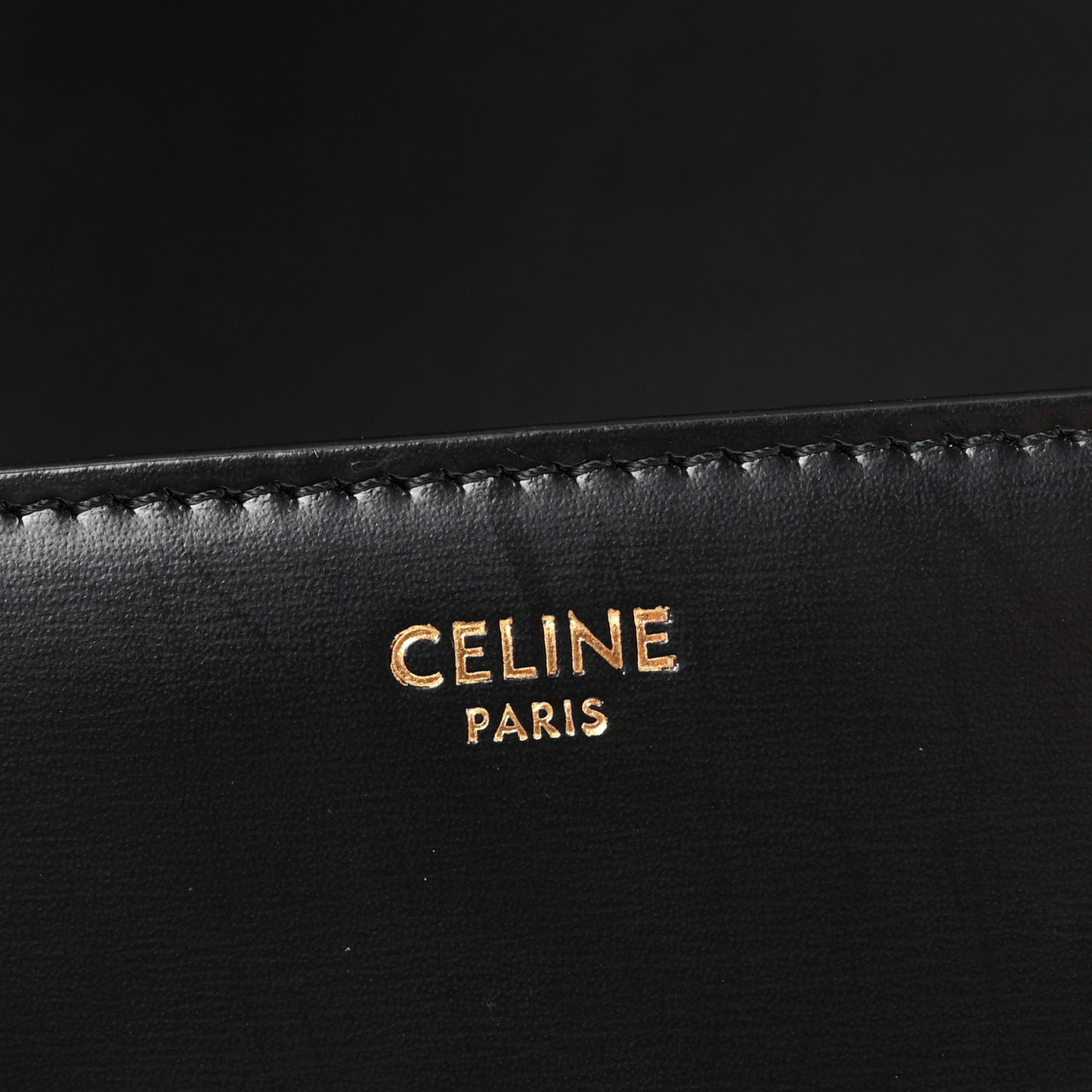 Shiny Calfskin Medium Triomphe Black