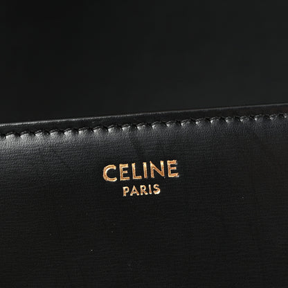 Celine Shiny Calfskin Medium Triomphe Black 5 of 9