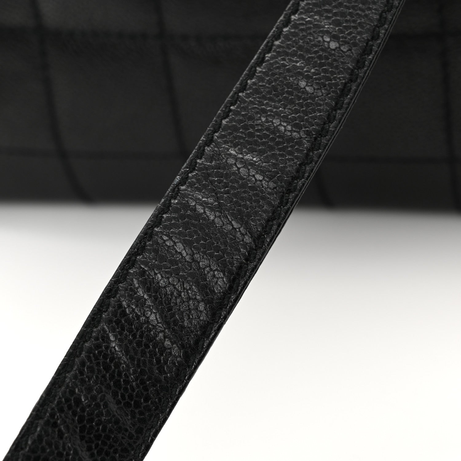 Chanel Caviar Stitched Chocolate Bar Shopping Black 19 of 21