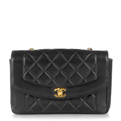 Chanel Lambskin Quilted Small Single Flap Black 1 of 9