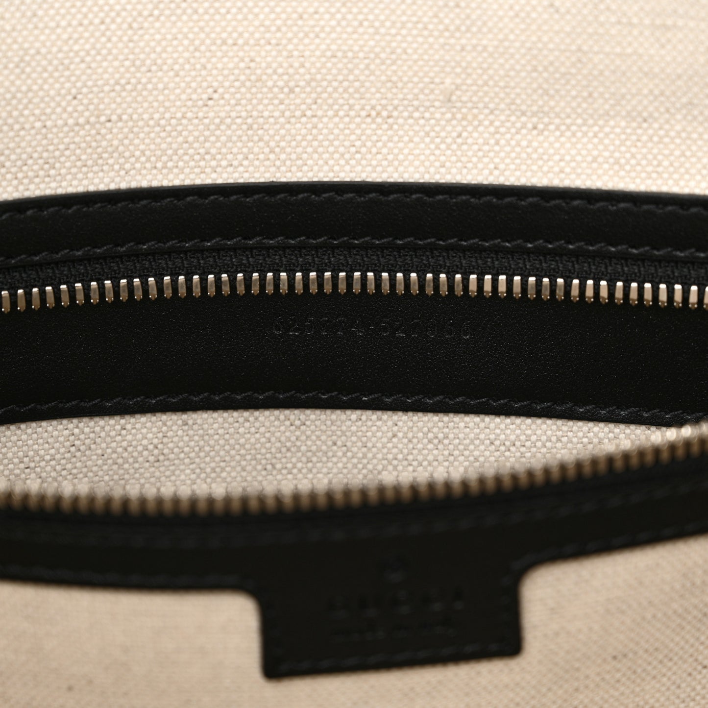 Calfskin GG Tennis Embossed Tote Bag Black