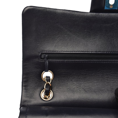 Chanel Lambskin Quilted Medium Double Flap Navy 12 of 19