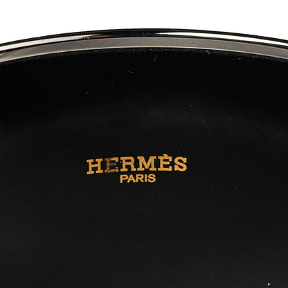 Hermes Enamel Printed Brandebourgs Extra Wide Bracelet 65 Passe Brown 4 of 5