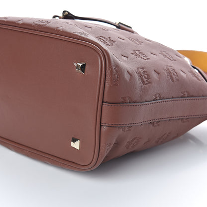 MCM Calfskin Ottomar Monogram Essential Bucket Brown 9 of 9