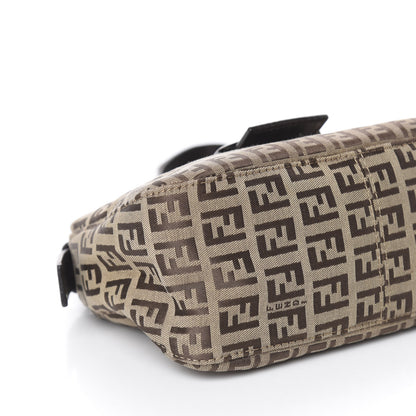 Fendi Zucchino Mini Shoulder Bag Dark Brown 7 of 11
